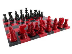 Chess Set Worldwise: Alabaster with frameless board