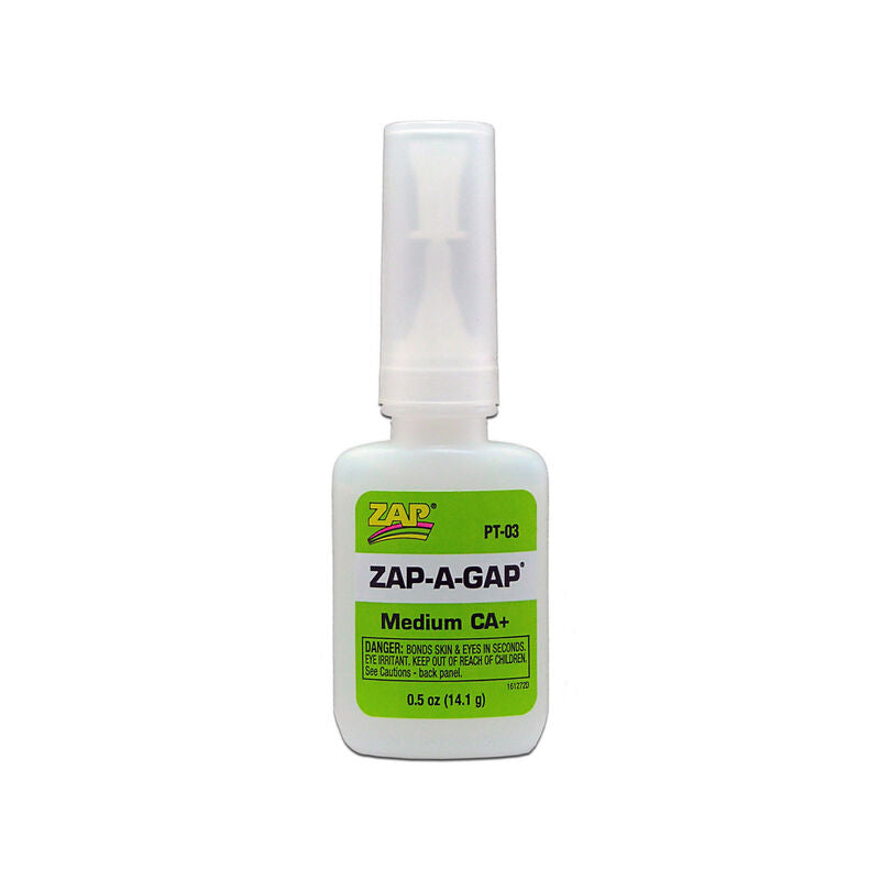Glue Zap-a-Gap: CA+ 1/2 oz (12second) (Green Label)