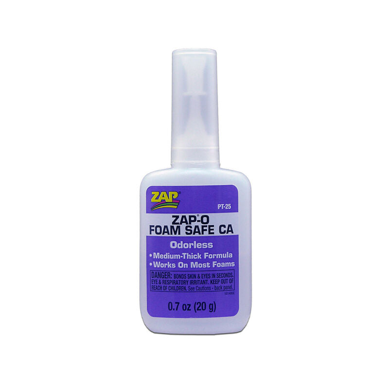 Glue Zap-a-Gap: 1 oz. Zap-O Foam Safe CA+ Odorless