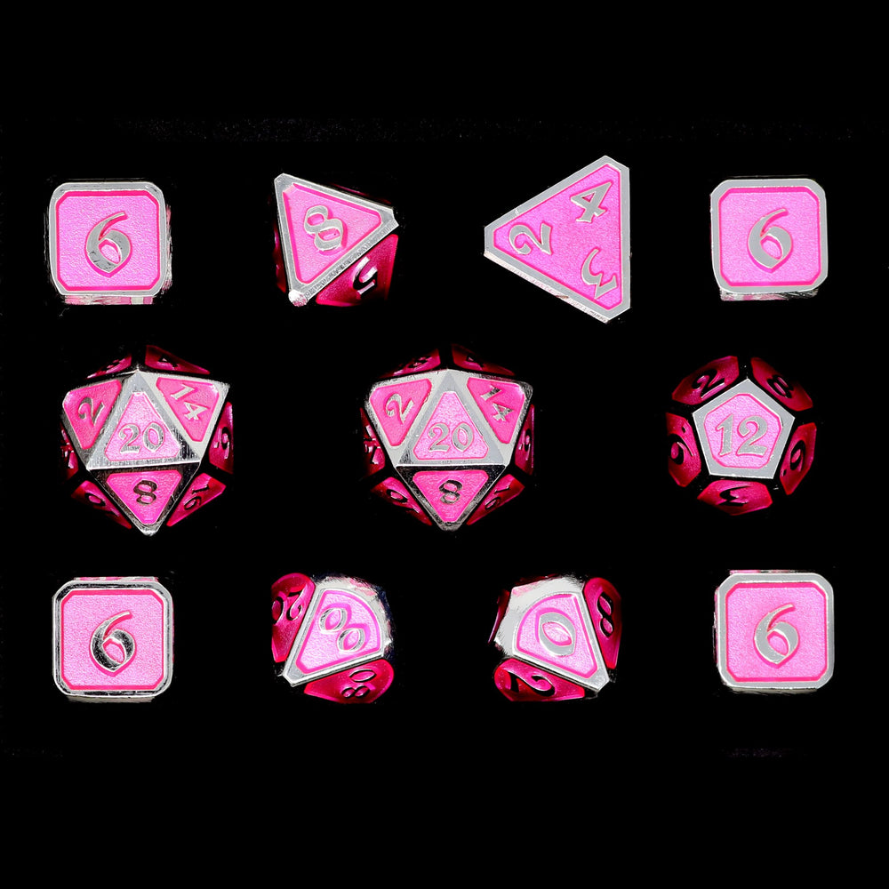 Dice DieHard Dice: Poly 11 Set Metal Mythica Platinum