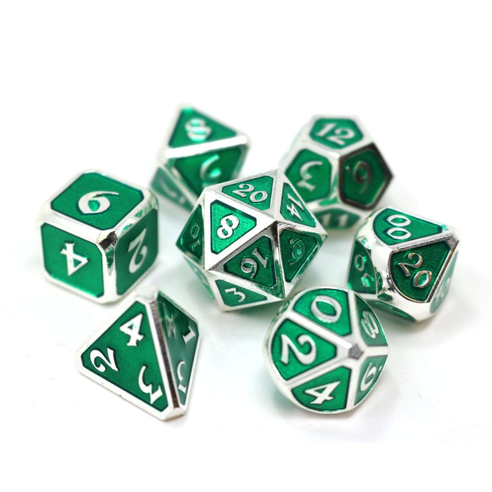 Dice DieHard Dice: Poly 7 Set Metal Mythica Platinum