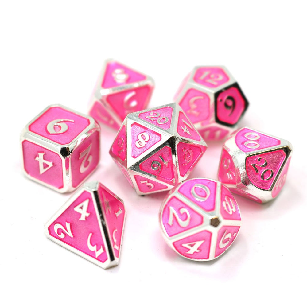 Dice DieHard Dice: Poly 7 Set Metal Mythica Platinum