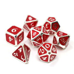 Dice DieHard Dice: Poly 7 Set Metal Mythica Platinum
