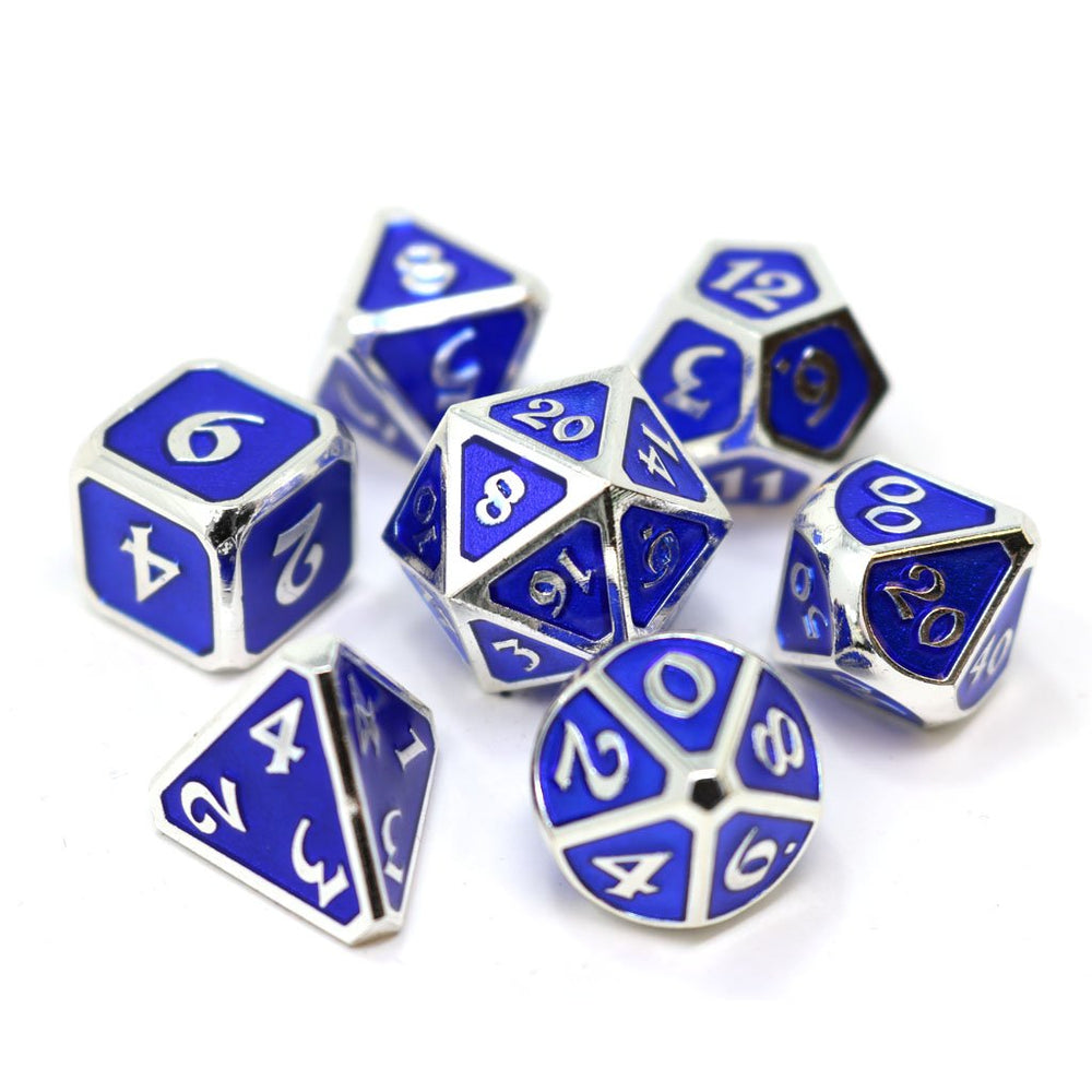 Dice DieHard Dice: Poly 7 Set Metal Mythica Platinum