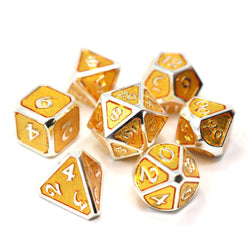 Dice DieHard Dice: Poly 7 Set Metal Mythica Platinum