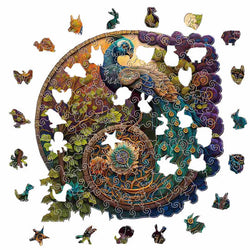Puzzle Craft-Hub: Peacock Yin Yang