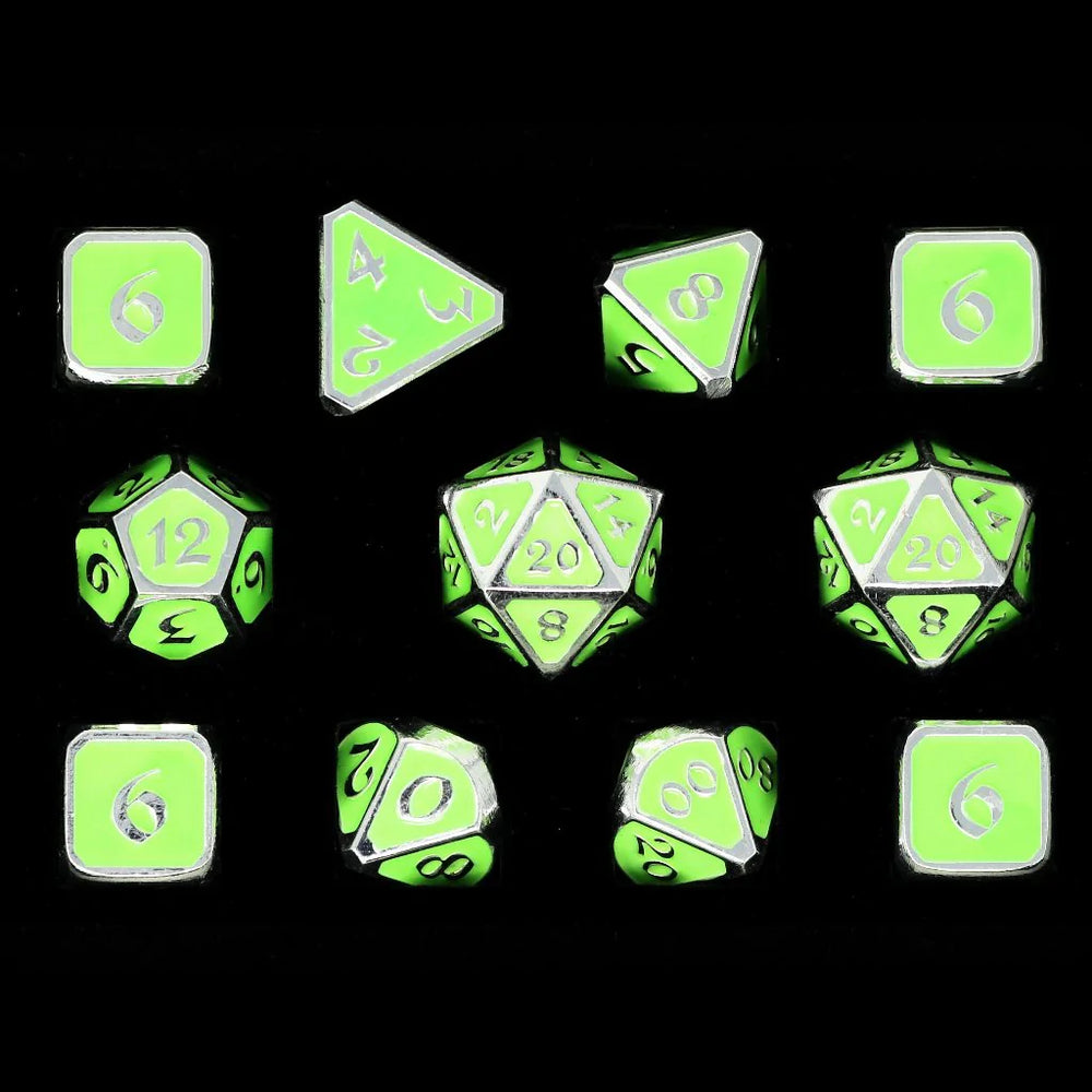 Dice DieHard Dice: Poly 11 set Metal Mythica AfterDark