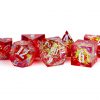 Dice Metallic Dice Co: Poly 7 Set Sharp Edge Resin
