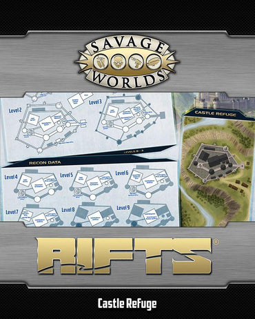 Savage Worlds Rifts: North America Map 03 - North America/Castle Refuge