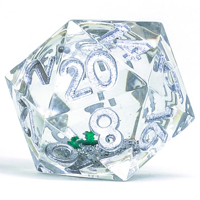 Dice Sirius: D20 Snow Globe: 22mm