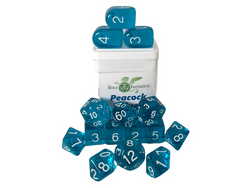 Dice Role 4 Initiative: Poly 7 Set Translucent w/ Arch'd D4