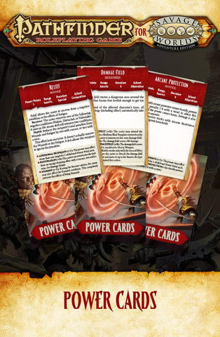Savage Worlds Pathfinder: Cards - Power