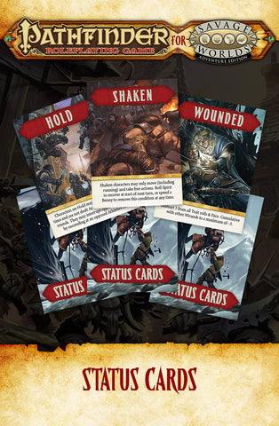 Savage Worlds Pathfinder: Cards - Status