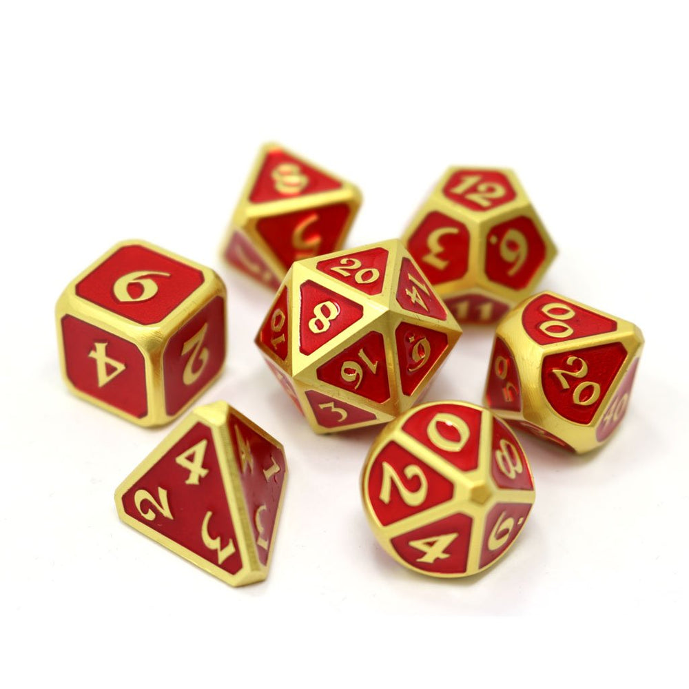 Dice DieHard Dice: Poly 7 Set Metal Mythica Gold