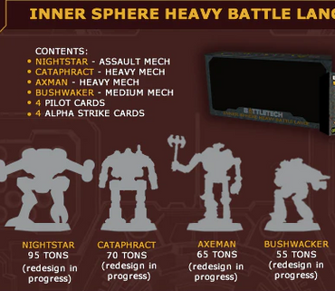 Battletech Mini: Inner Sphere Heavy Battle Lance