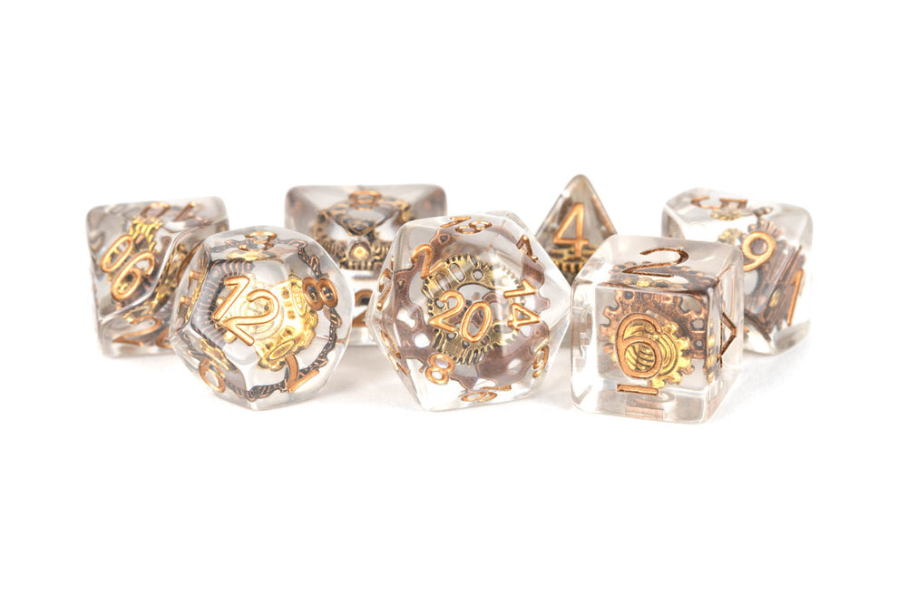 Dice Metallic Dice Co: Poly 7 Set Inclusions