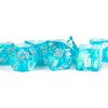 Dice Metallic Dice Co: Poly 7 Set Sharp Edge Resin