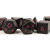 Dice Metallic Dice Co: Poly 7 Set Stone