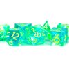 Dice Metallic Dice Co: Poly 7 Set Sharp Edge Resin
