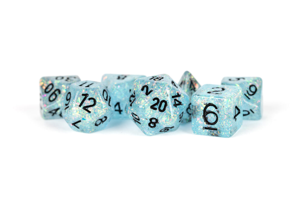 Dice Metallic Dice Co: Poly 7 Set Flash