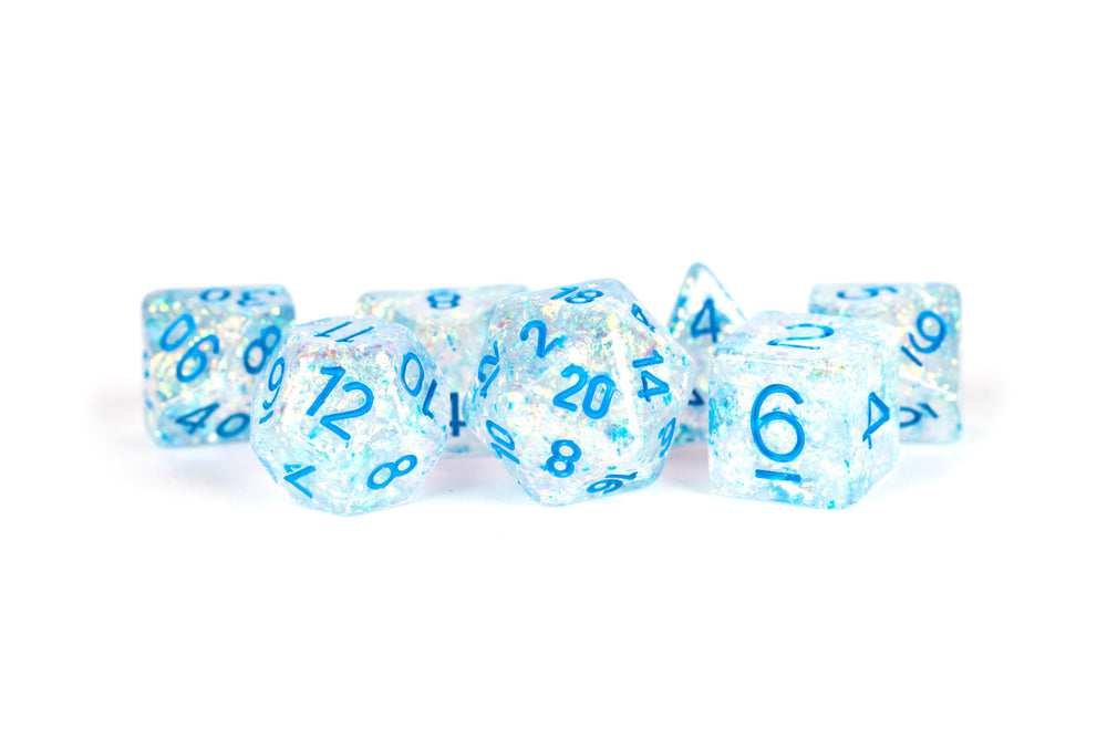 Dice Metallic Dice Co: Poly 7 Set Flash