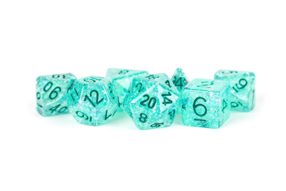 Dice Metallic Dice Co: Poly 7 Set Flash