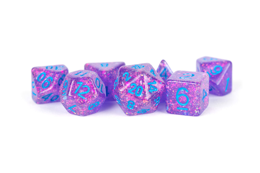 Dice Metallic Dice Co: Poly 7 Set Flash