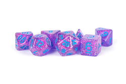 Dice Metallic Dice Co: Poly 7 Set Flash