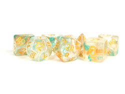 Dice Metallic Dice Co: Poly 7 Set Acrylic Luminous