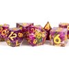Dice Metallic Dice Co: Poly 7 Set Sharp Edge Resin
