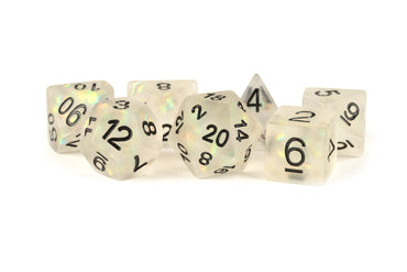 Dice Metallic Dice Co: Poly 7 Set Icy Opal