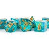 Dice Metallic Dice Co: Poly 7 Set Sharp Edge Resin