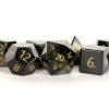 Dice Metallic Dice Co: Poly 7 Set Stone