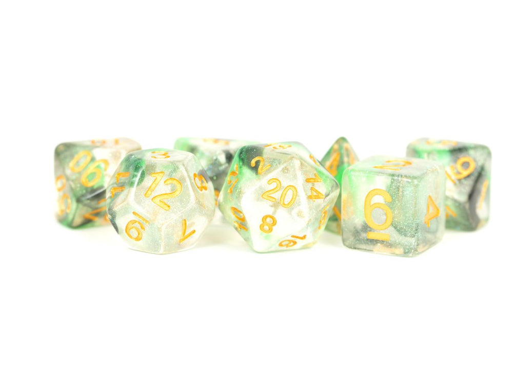Dice Metallic Dice Co: Poly 7 Set Acrylic Luminous