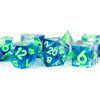 Dice Metallic Dice Co: Poly 7 Set Sharp Edge Resin