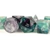 Dice Metallic Dice Co: Poly 7 Set Stone