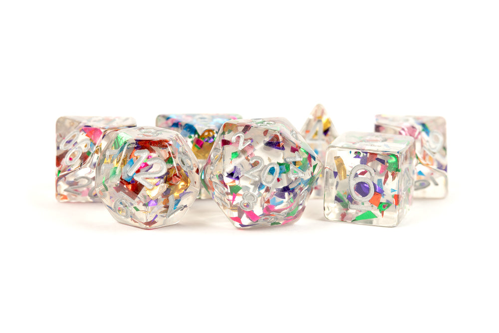Dice Metallic Dice Co: Poly 7 Set Foil