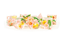 Dice Metallic Dice Co: Poly 7 Set Sharp Edge Resin