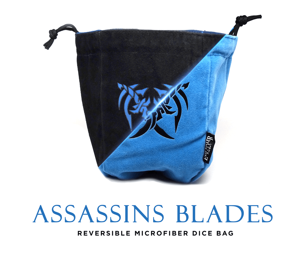 Dice Bag Easy Roller: Large Reversible Microfiber Self-Standing