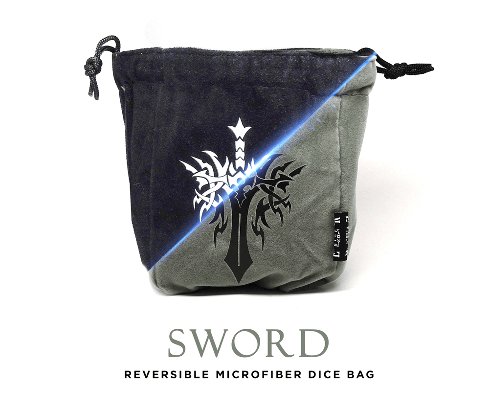 Dice Bag Easy Roller: Large Reversible Microfiber Self-Standing