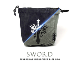 Dice Bag Easy Roller: Large Reversible Microfiber Self-Standing