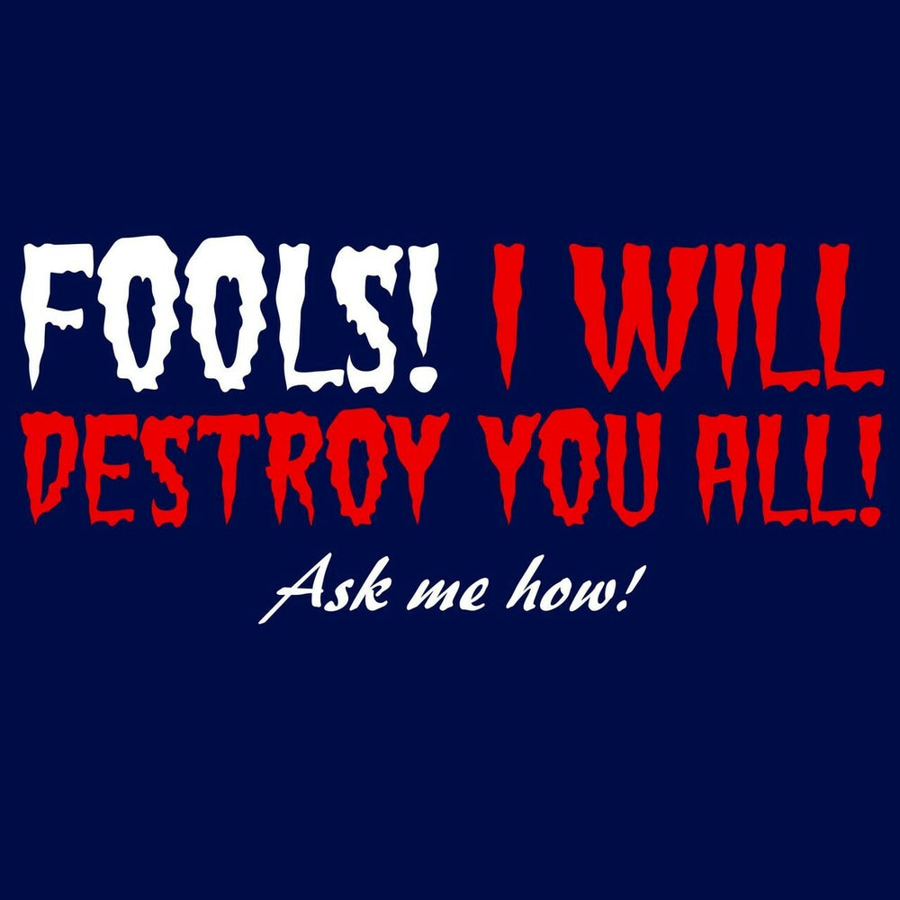 T-Shirt Offworld: Fools I Will Destroy You SE (blue) Ladies V-Neck