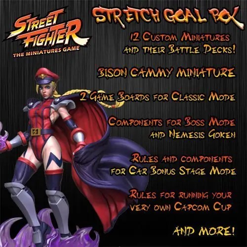 Street Fighter: The Miniatures Game Stretch Goals Box