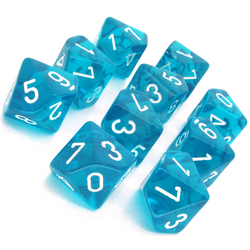 Dice Chessex: D10 Translucent Set of 10