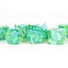 Dice Metallic Dice Co: Poly 7 Set Sharp Edge Resin