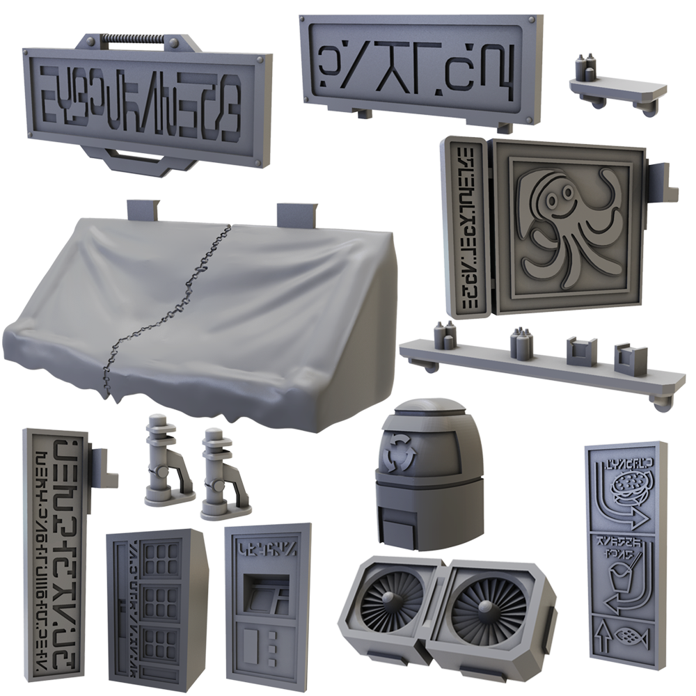 TerrainCrate: Sci-Fi – Battlezone Street Accessories