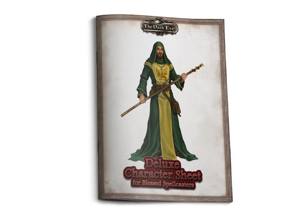 The Dark Eye: Deluxe Character Sheet for Blessed Spellcasters