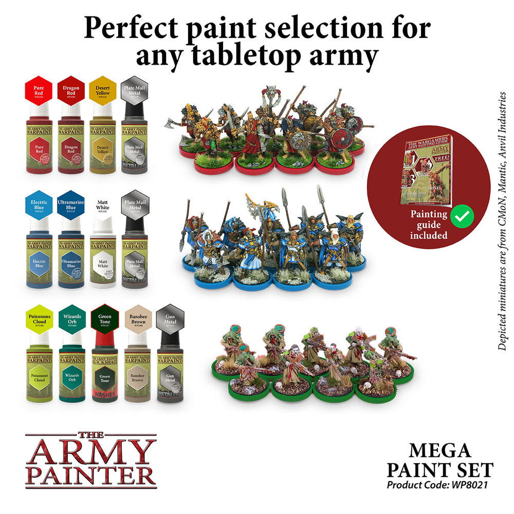 Paint Army Painter: Mega Paint Set 2017
