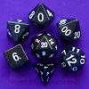 Dice Metallic Dice Co: Poly 7 Set Stone