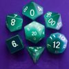 Dice Metallic Dice Co: Poly 7 Set Stone